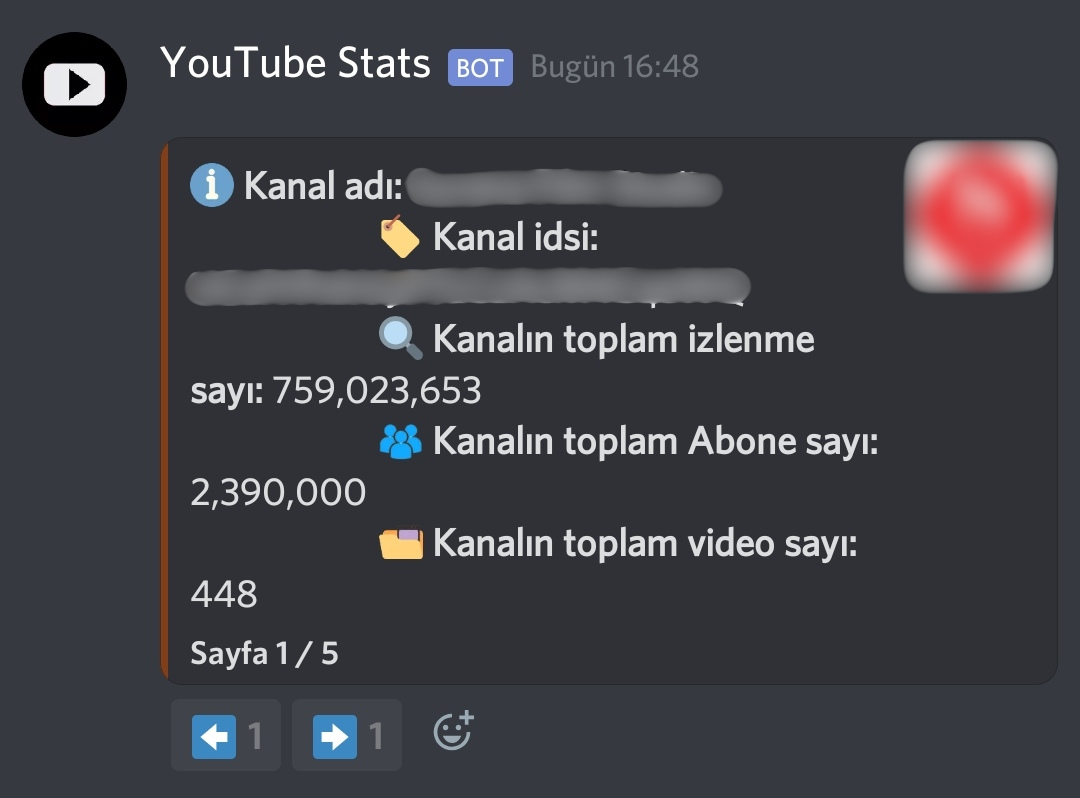 Server dashboard screenshot